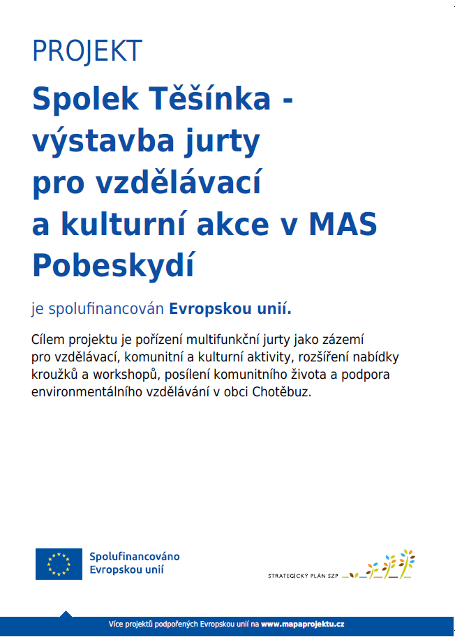 Plakát - projekt jurta - publicita
